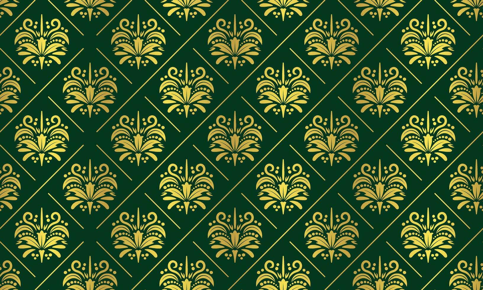 Seamless Art Deco Vector Ornament Pattern