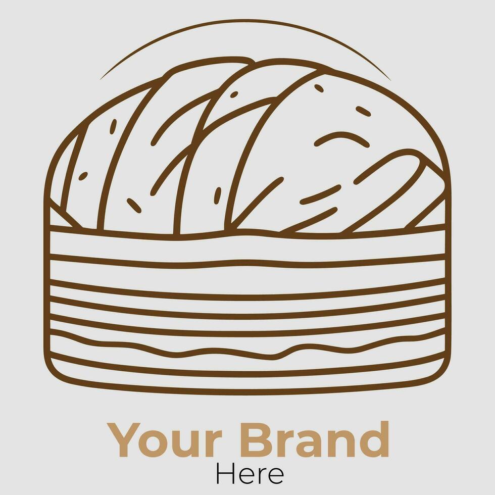 Bread or Wheat Professional Logo Design vector