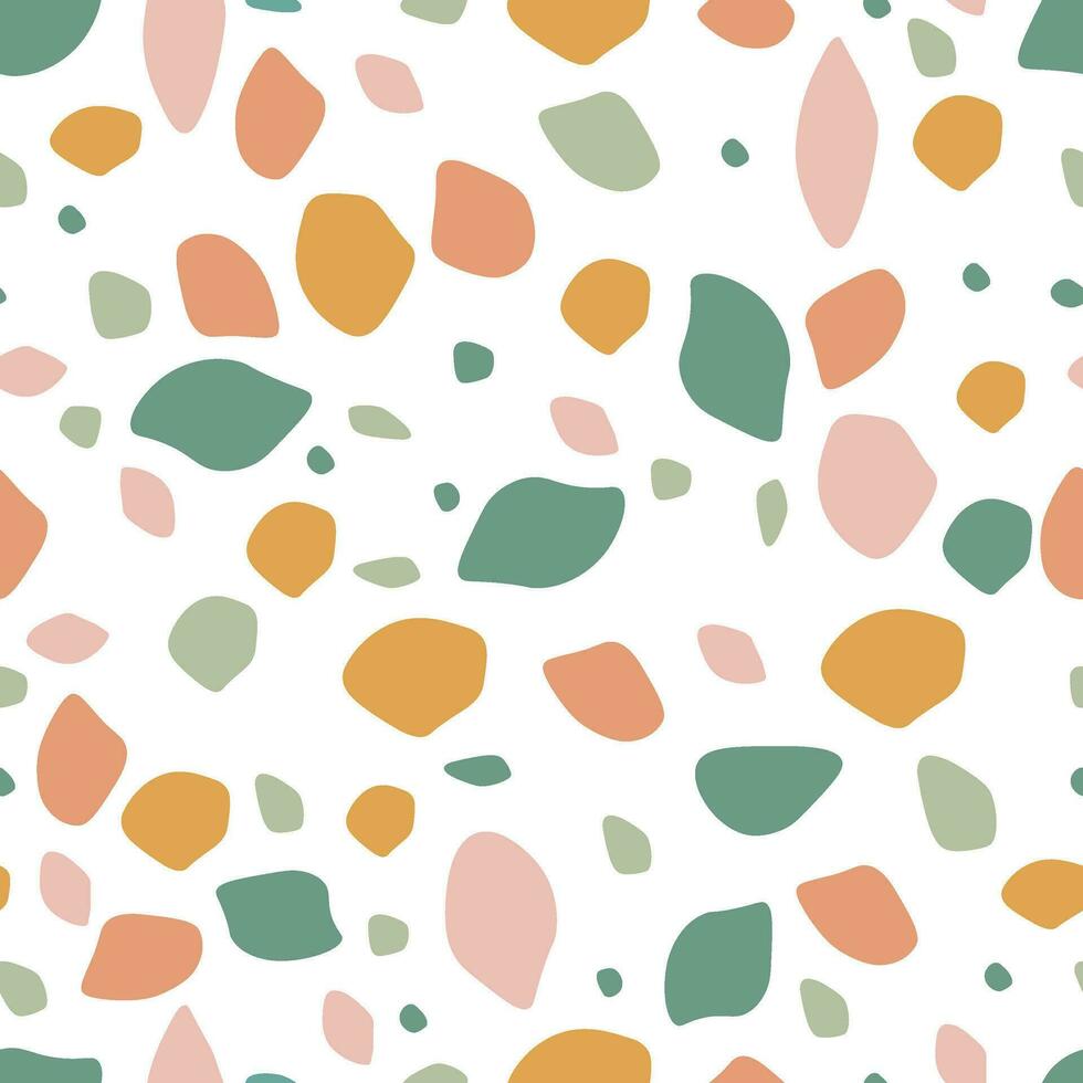 Seamless pattern of multicolored abstract spots. Interior Design. Wallpaper vector