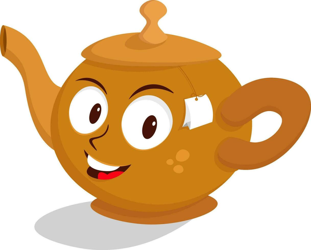 tea pot character 28185790 Vector Art at Vecteezy