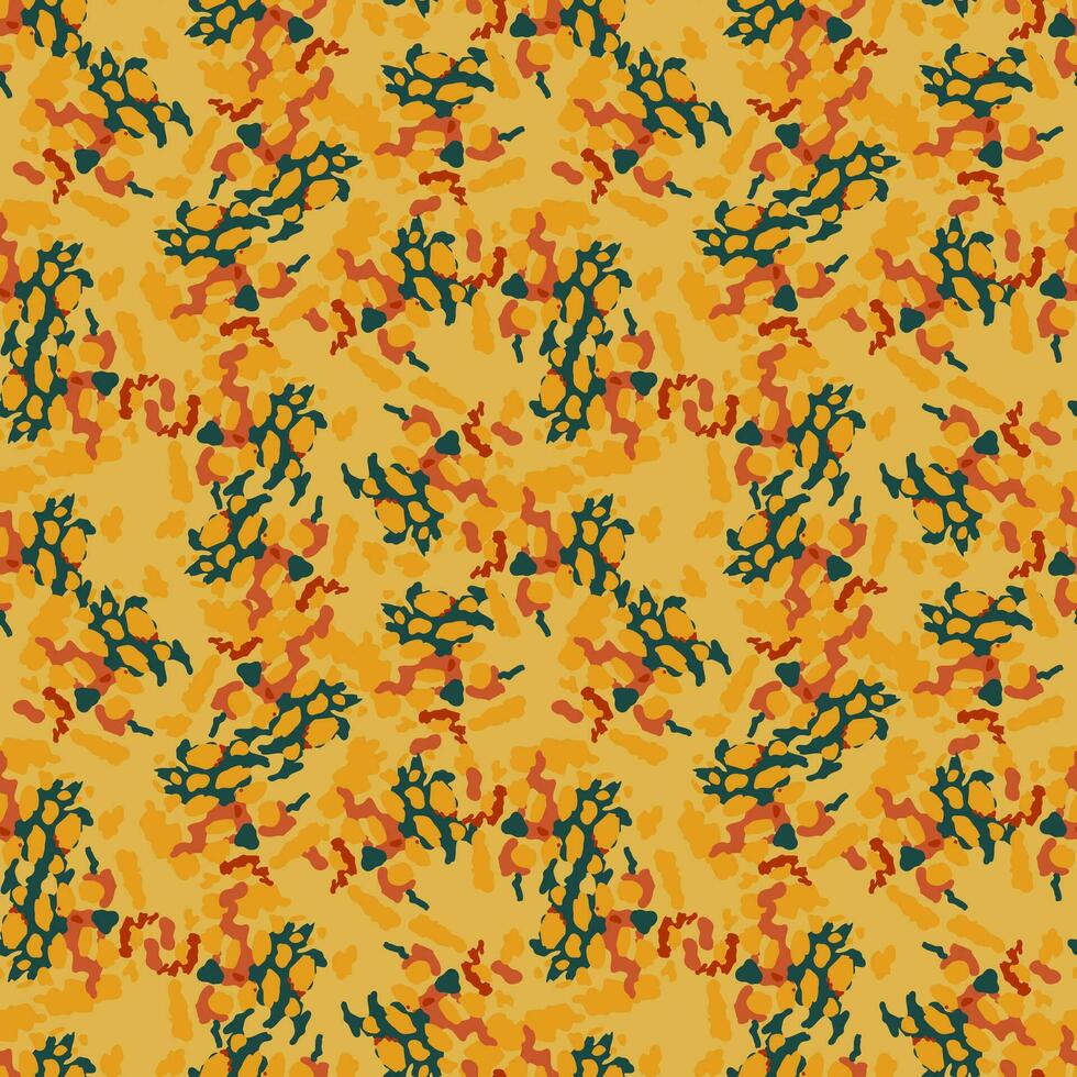 Creative abstract leopard skin seamless pattern. Textured camouflage background. Trendy animal fur wallpaper. vector