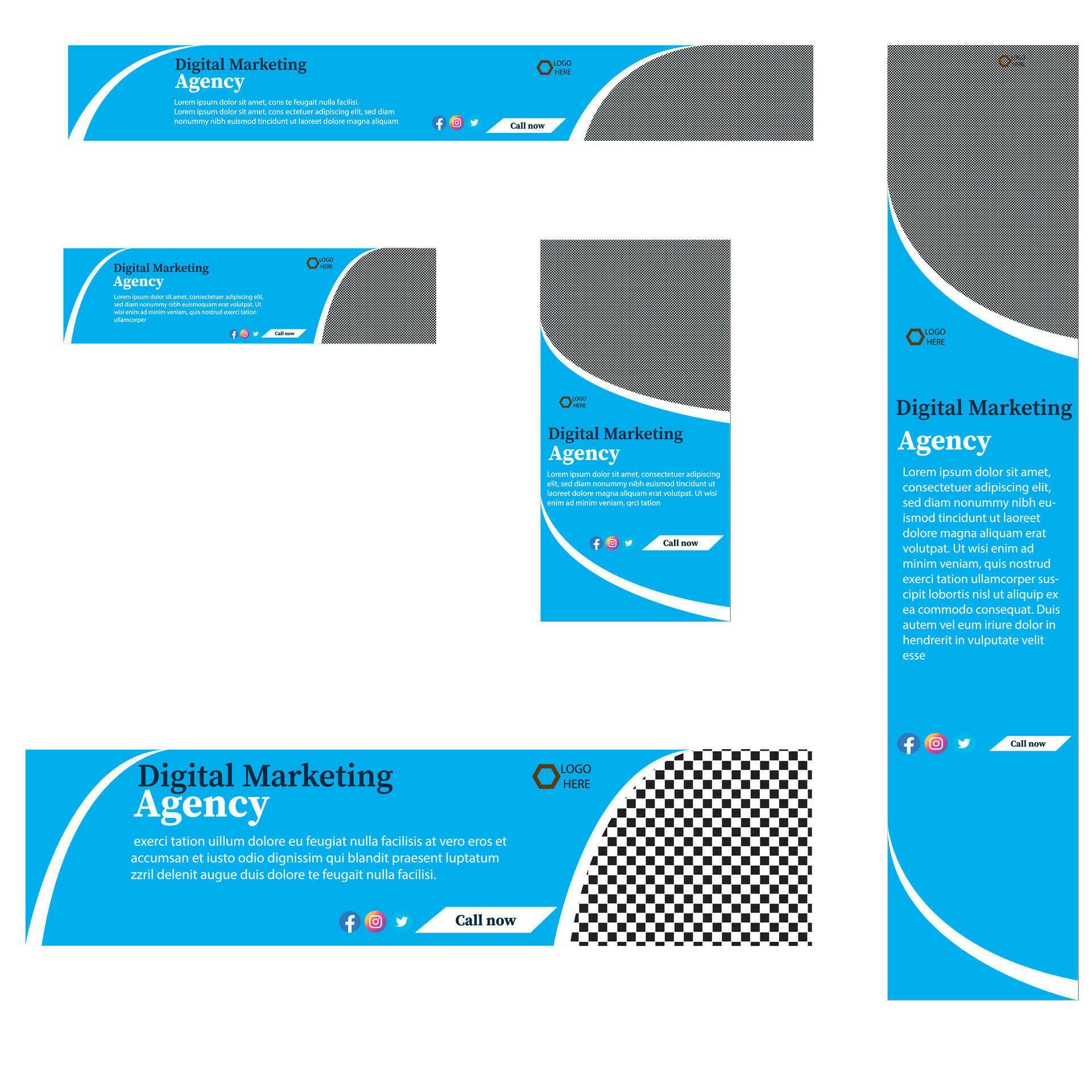 Business webinar horizontal banner template design. Modern banner