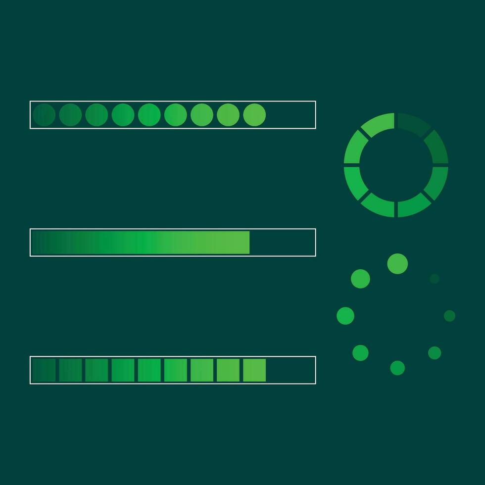 Loading Software Concept Set Icon vector