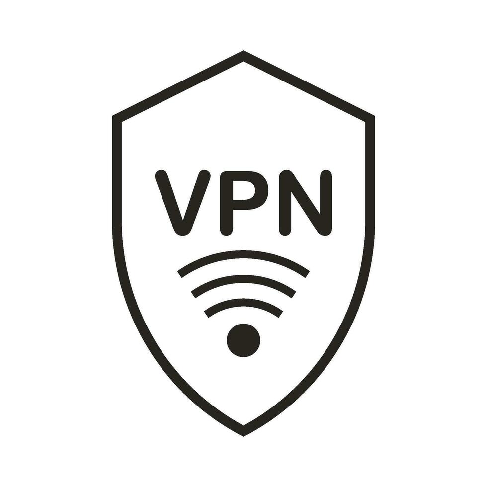 VPN or Virtual Private Network icon vector
