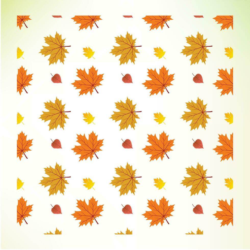 otoño hojas sin costura modelo vector