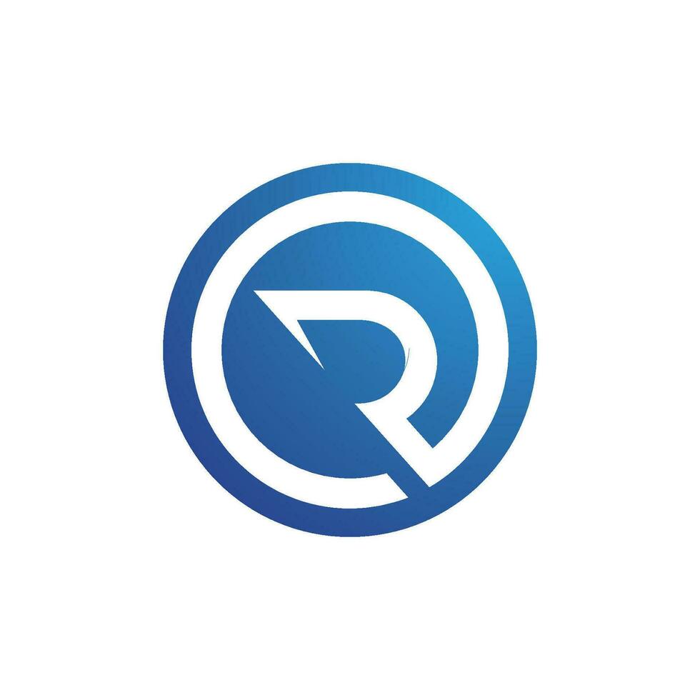 R Letter Arrow vector illustration icon