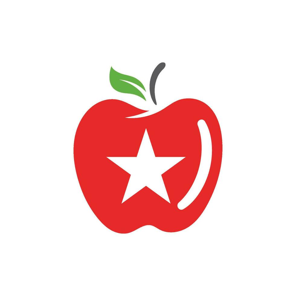 diseño de ilustración de vector de manzana