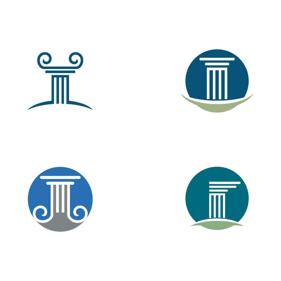 Column icon Logo Template vector