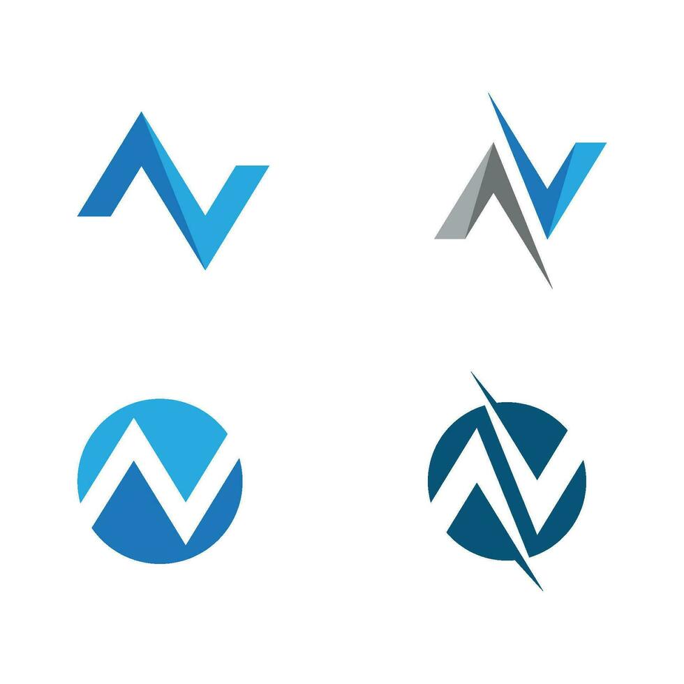 N Letter Logo Template vector