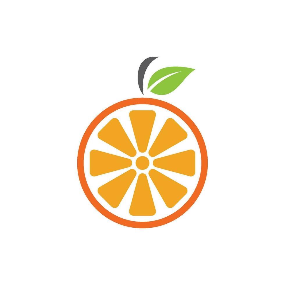 diseño de logotipo naranja vector