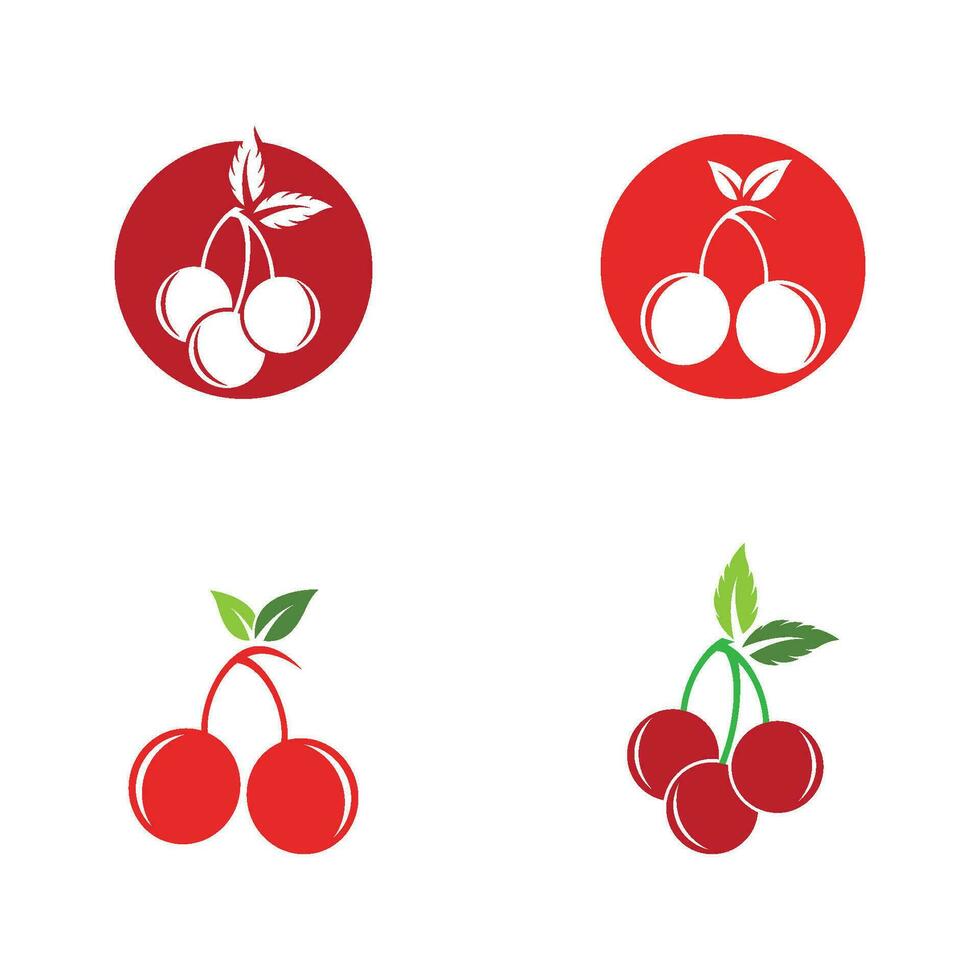 Cherry Icon vector Illustration