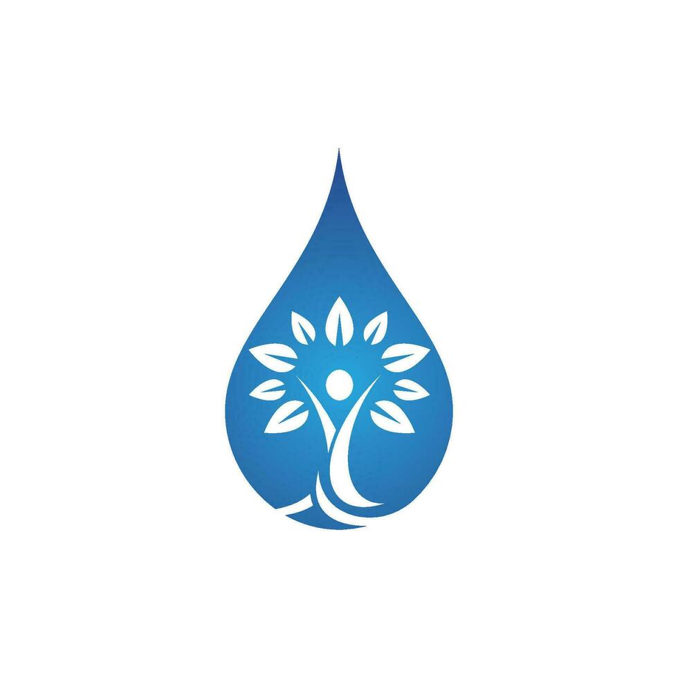 plantilla de logotipo de gota de agua vector