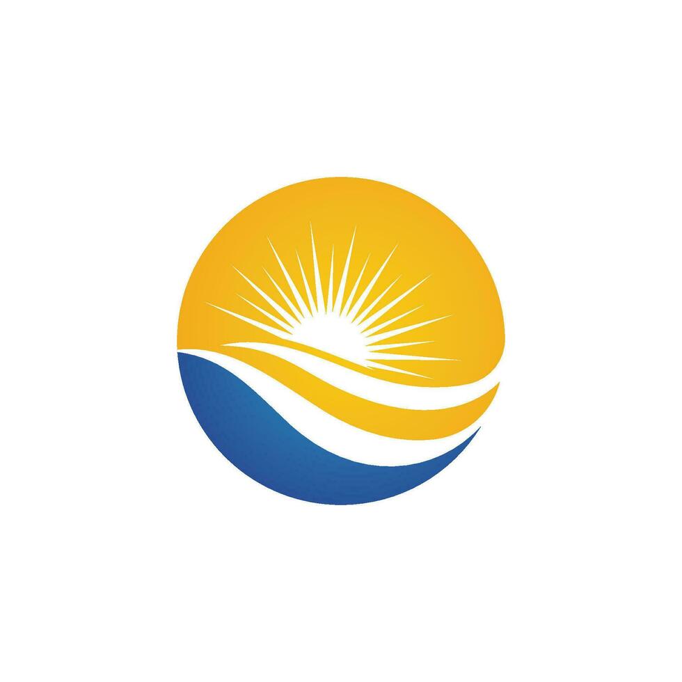 Water wave icon vector