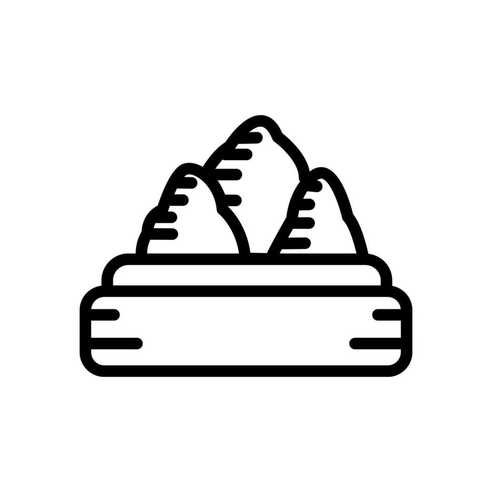 dim sum icon line style vector