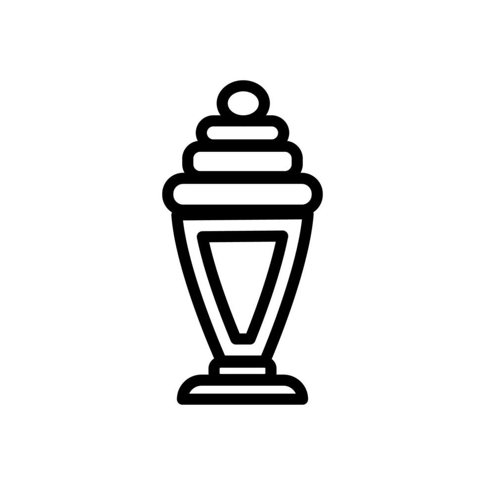 sundae icon line vector