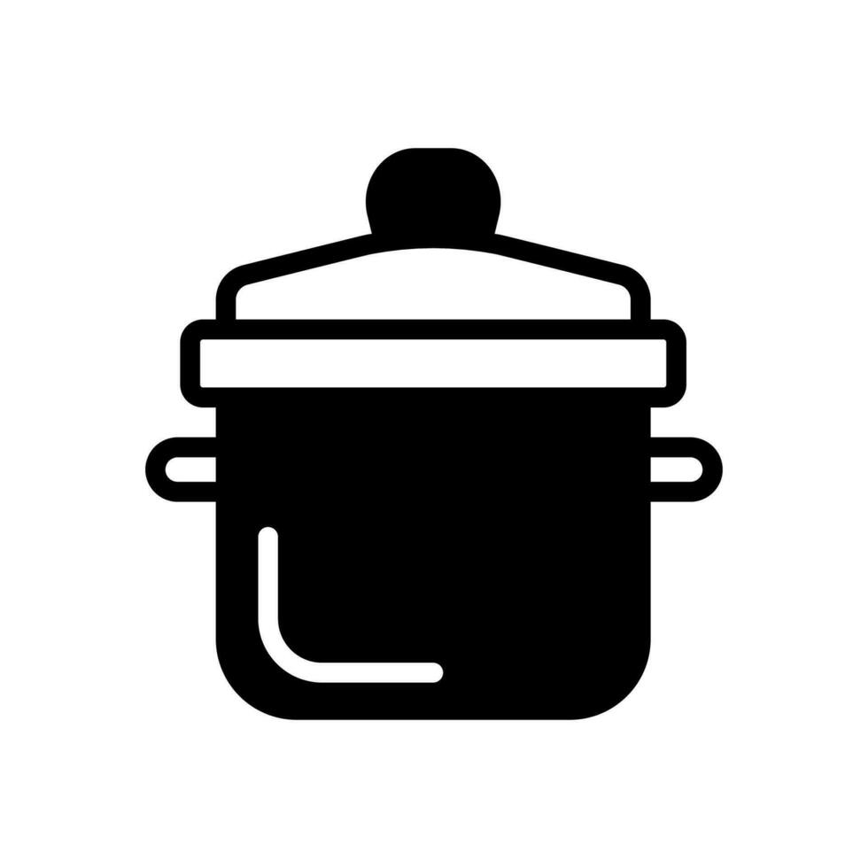 pot food icon solid style vector