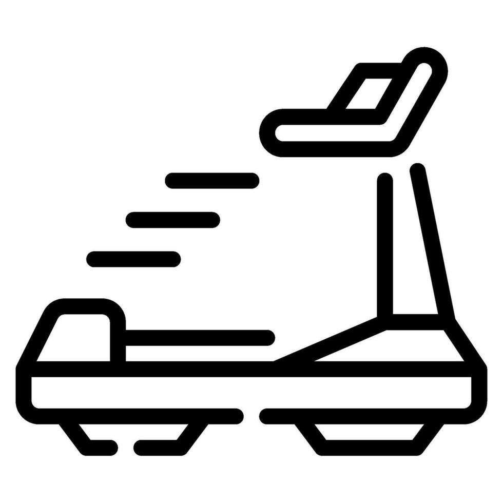 Treadmill Run Icon illustration vector