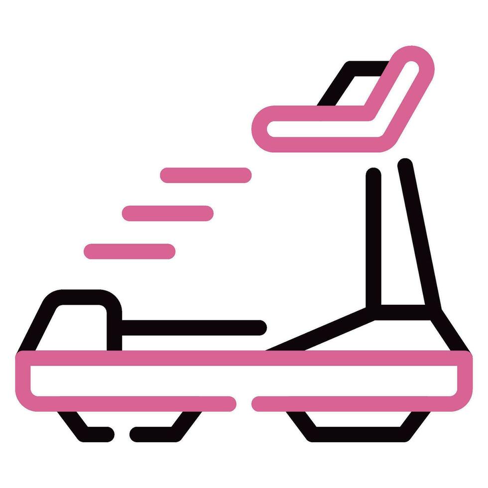 Treadmill Run Icon illustration vector