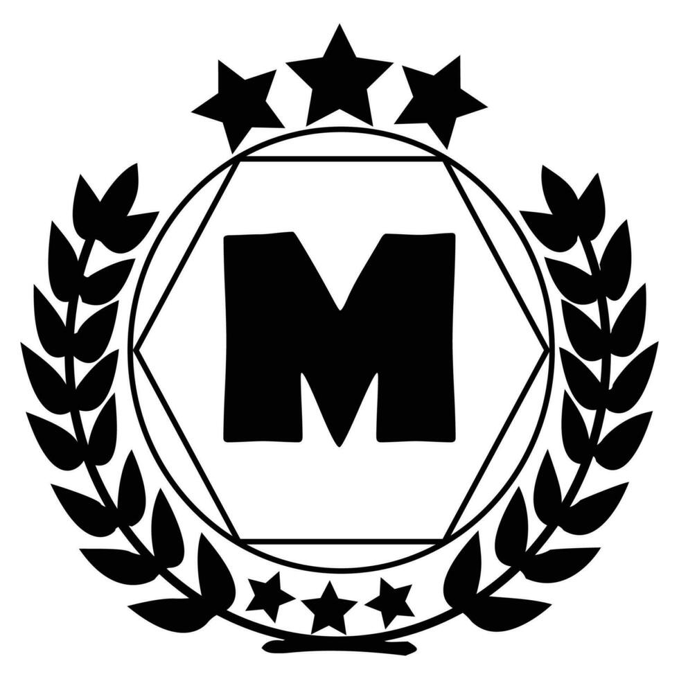 The Letter M In A Black Laurel Wreath 28187995 Vector Art At Vecteezy the-letter-m-in-a-black-laurel-wreath-28187995-vector-art-at-vecteezy
