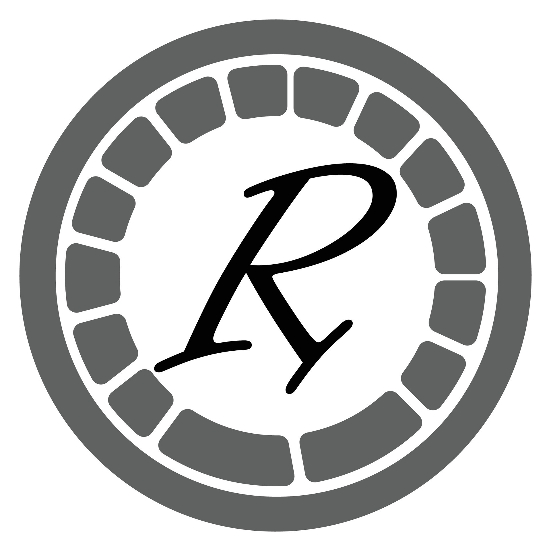 the letter r in a circle with a white background 28188062 Vector Art at