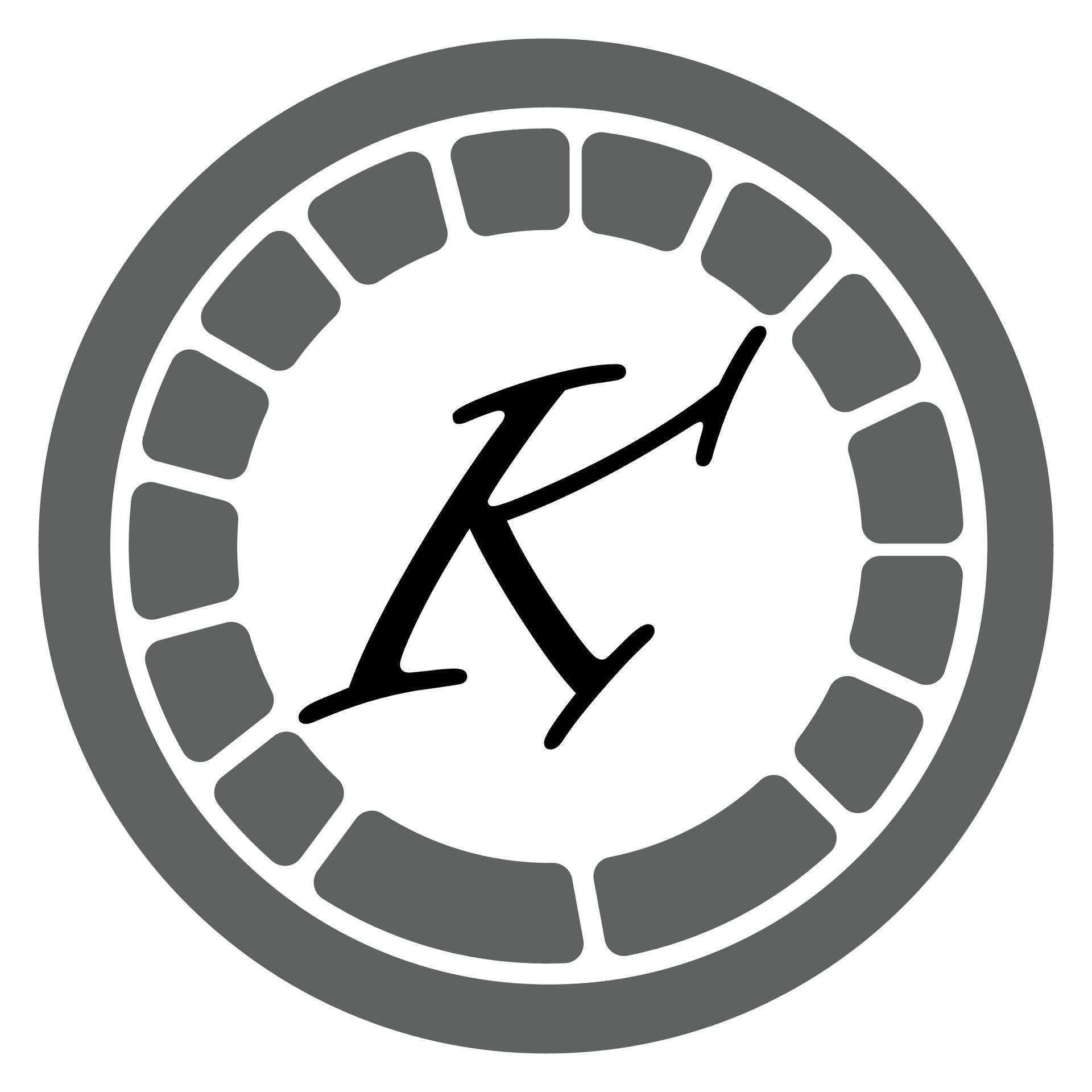 the letter k in a circle with a white background 28188066 Vector Art at