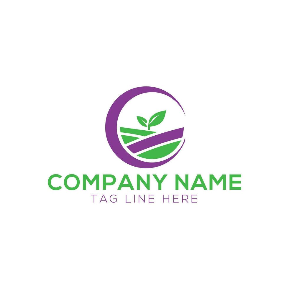Agriculture wheat grain logo design template. vector
