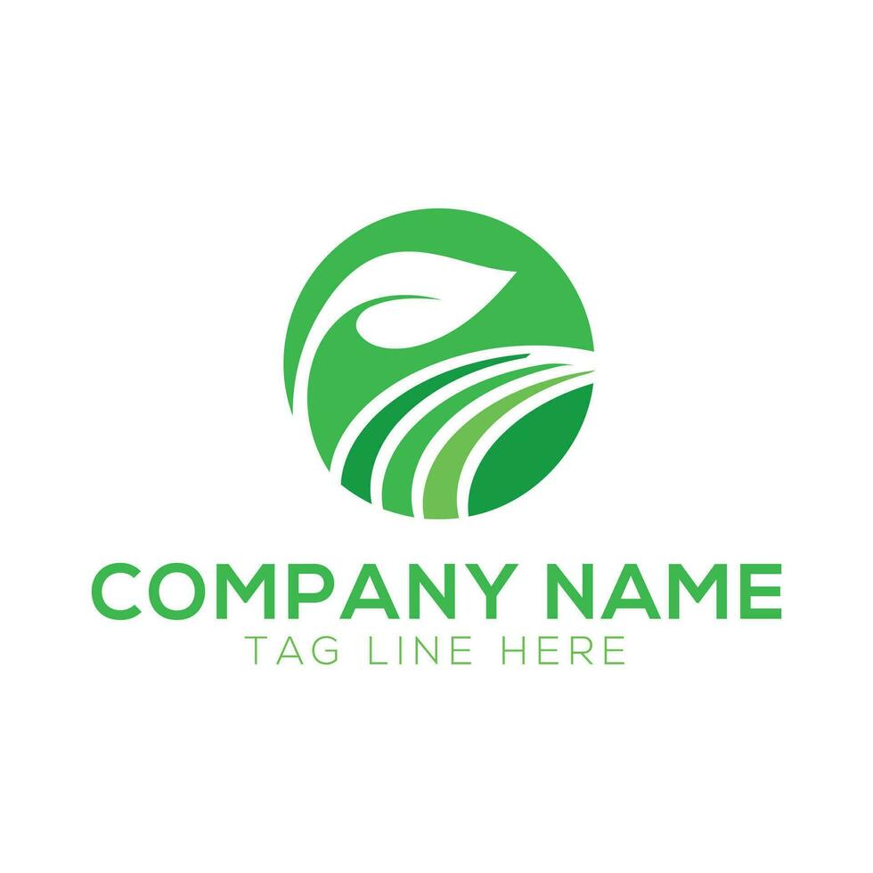 Farm fresh and landscape field logo designs vector