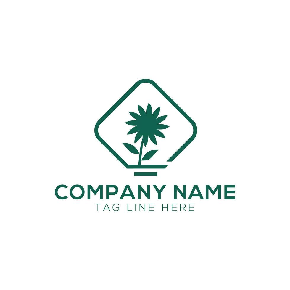 vector logo design illustration of agriculture business