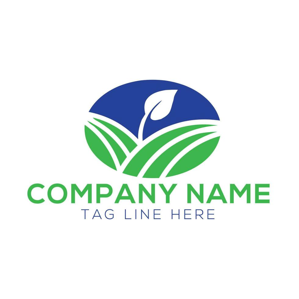 agricultural logo design vector