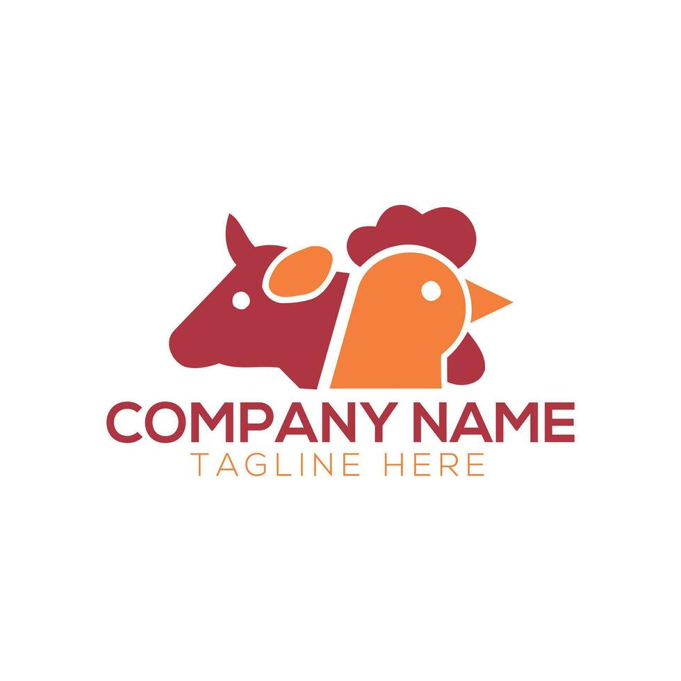 Hand drawn animals silhouette set vector