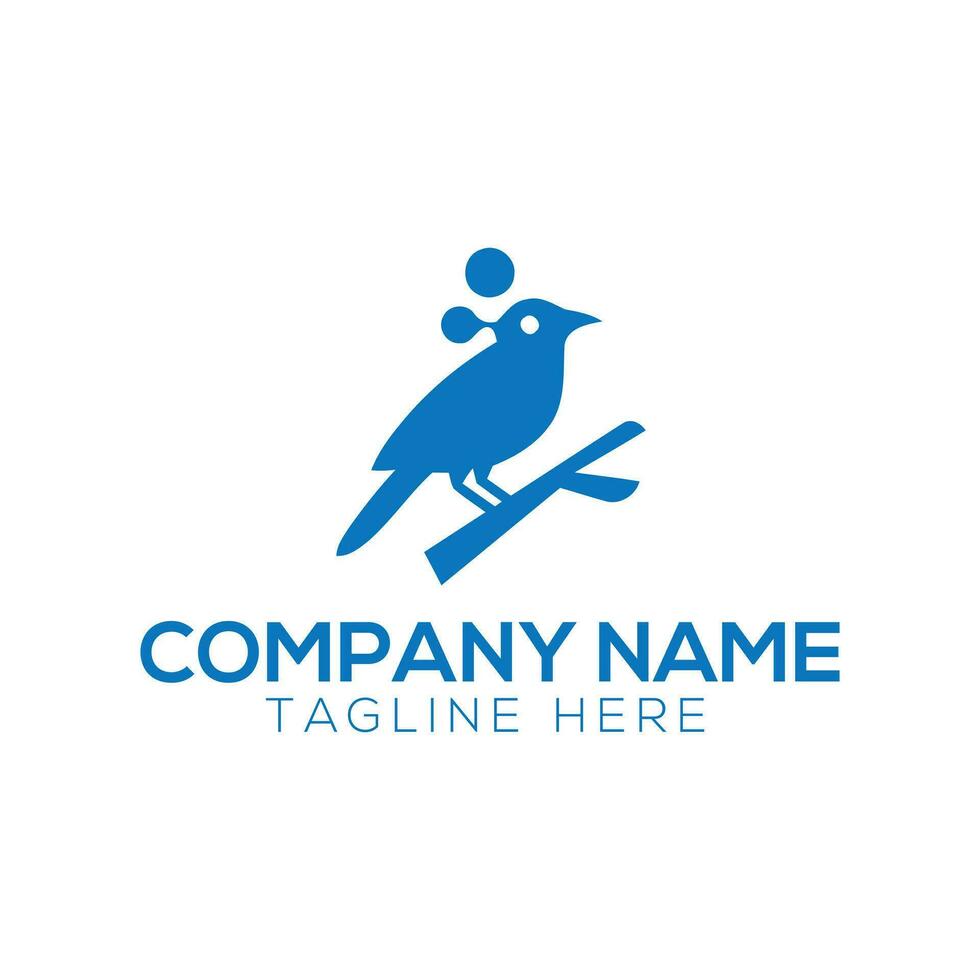 bird logo design template. pet car vector icon illustration