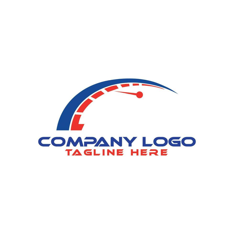 Speed rpm, speedometer driver race logo design template vector