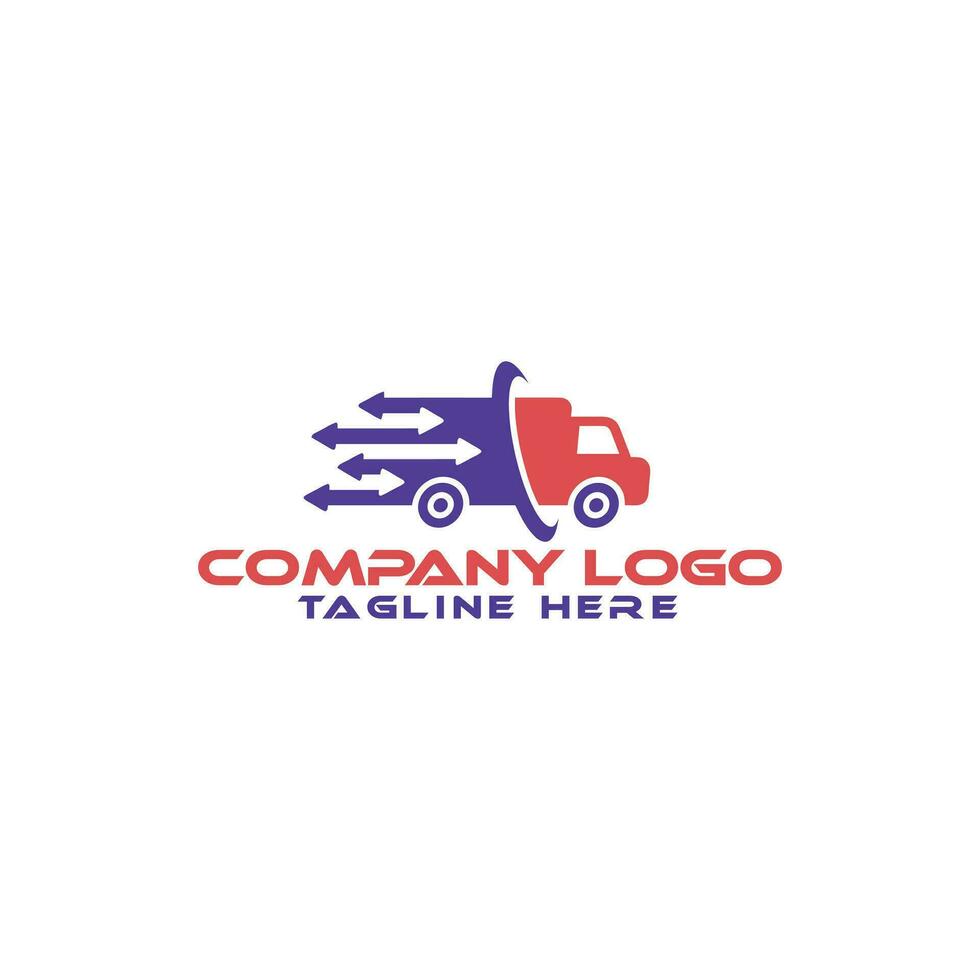 icon for trucking company or delivery service. vector