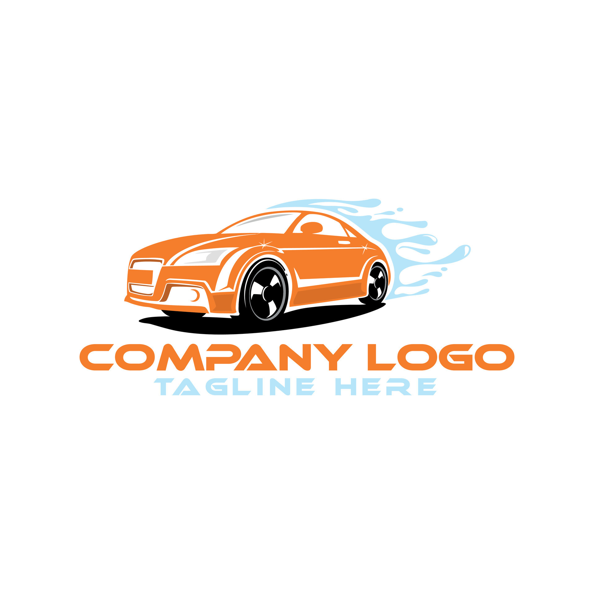 Auto garage brand logo vector design concept