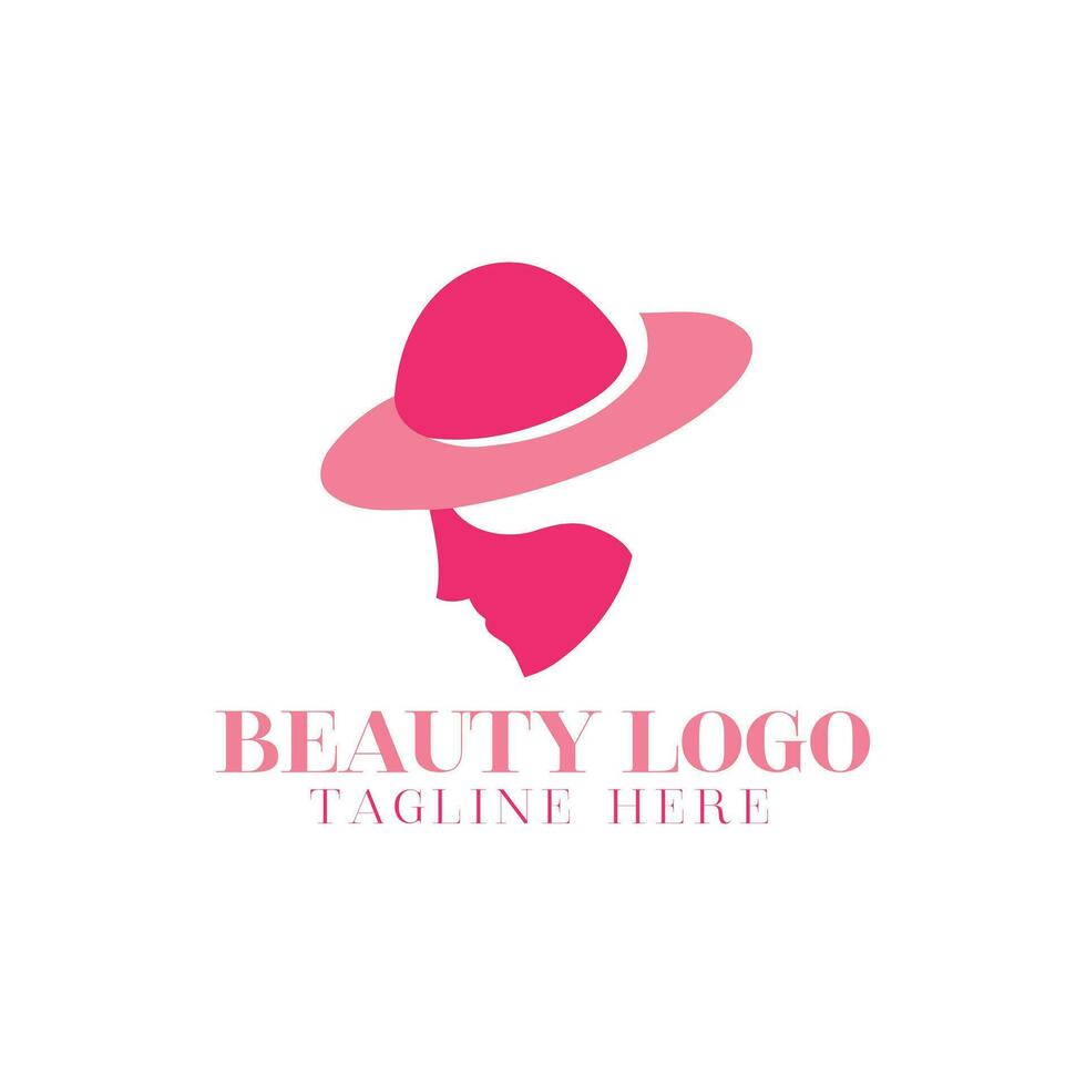 Beauty logo design with style and creative concept vector