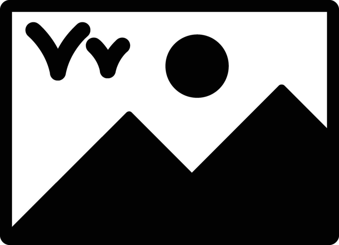 Image Glyph Icon vector