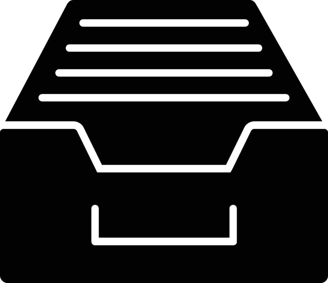 Archive Glyph Icon vector