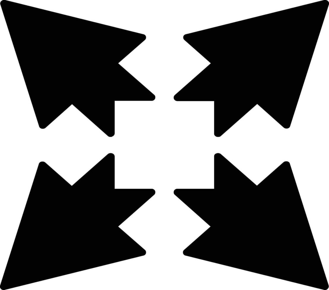Expand Glyph Icon vector