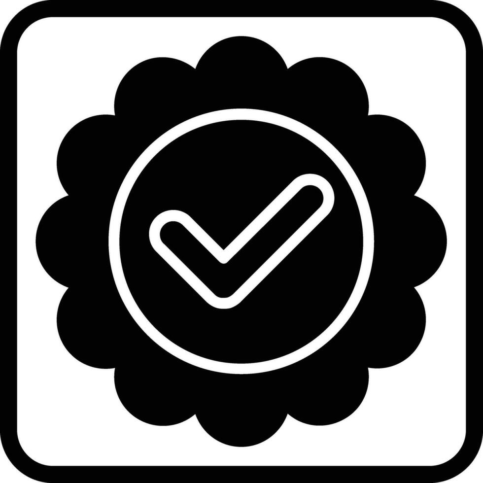 Approve Glyph Icon vector