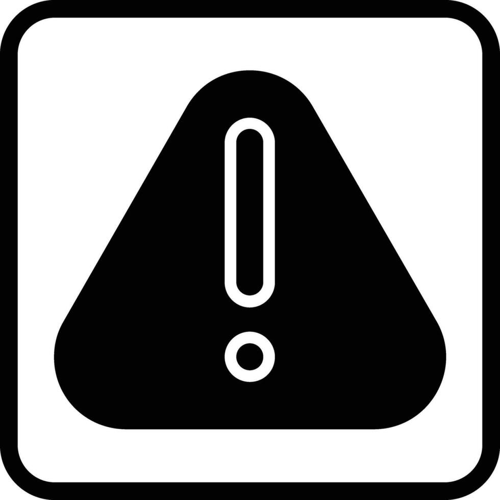 Alert Glyph Icon vector