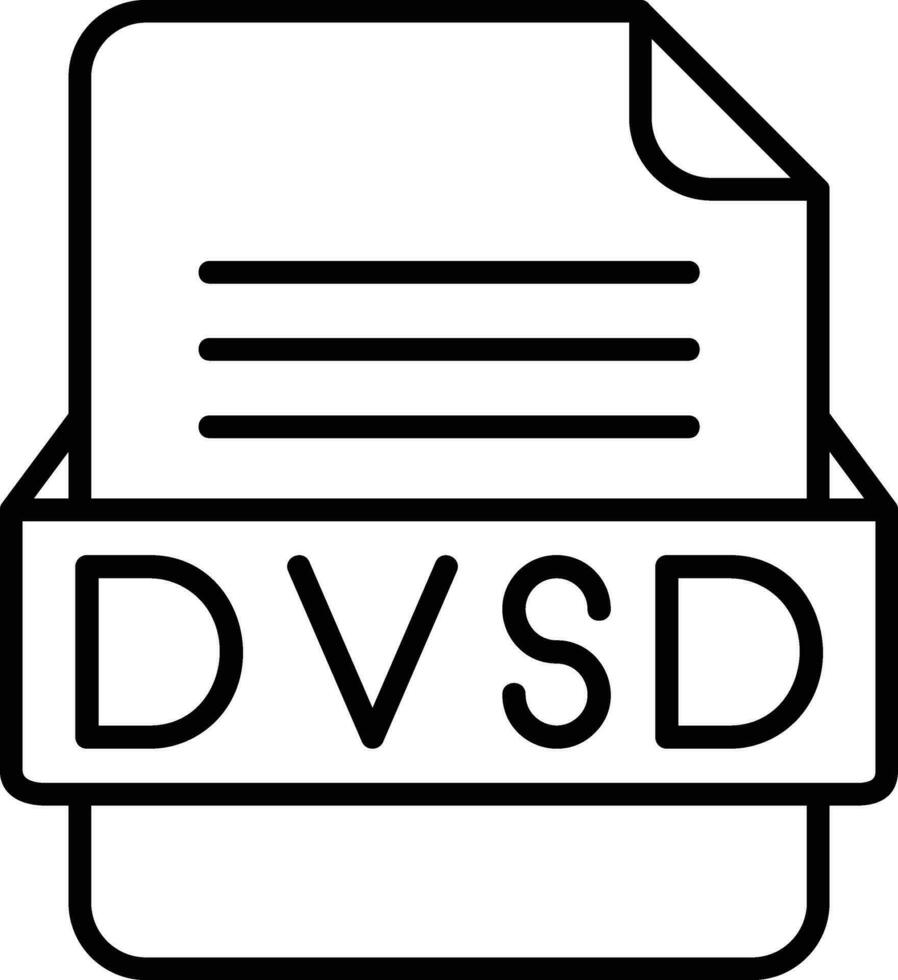 DVD línea icono vector
