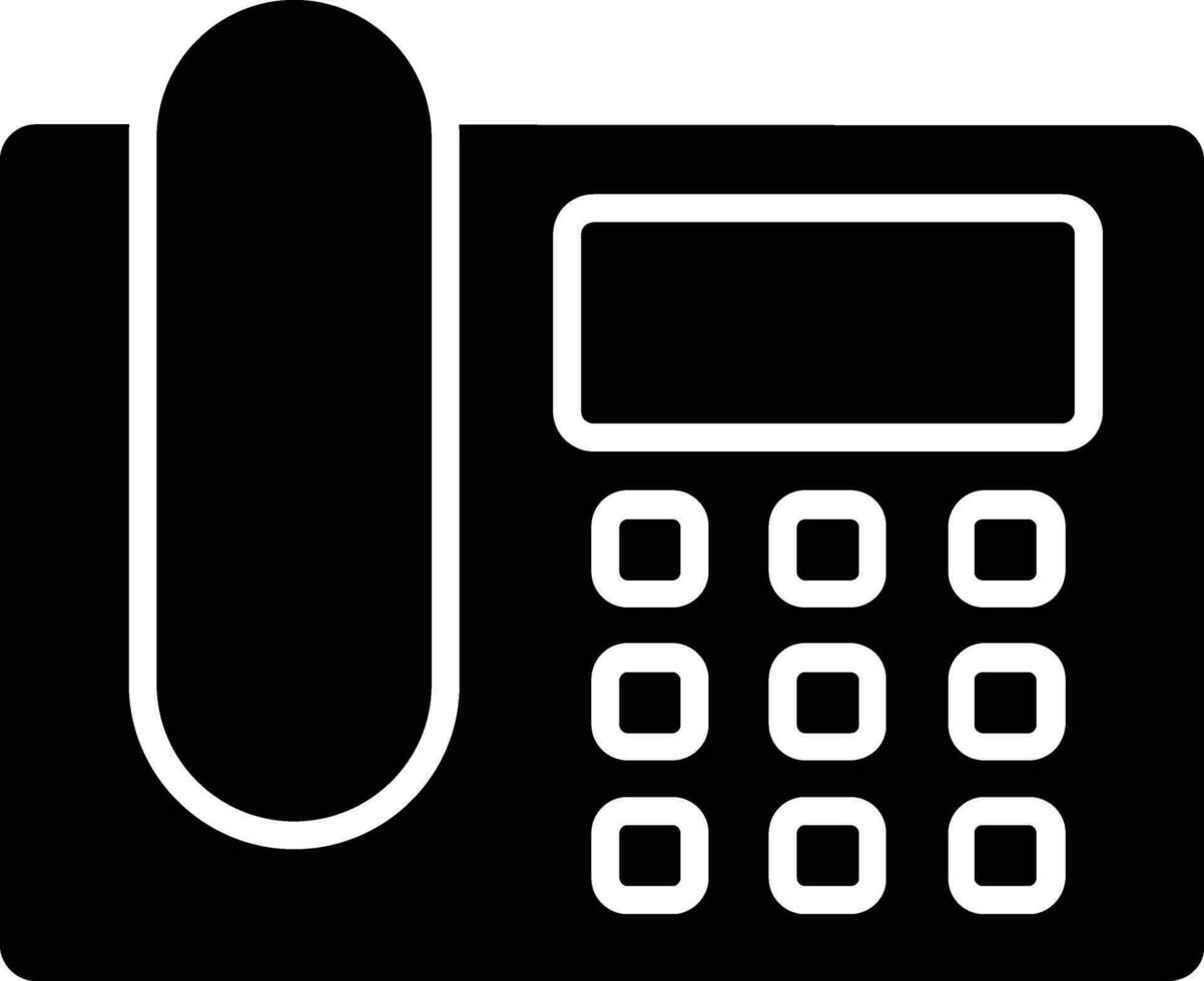 Telephone Glyph Icon vector