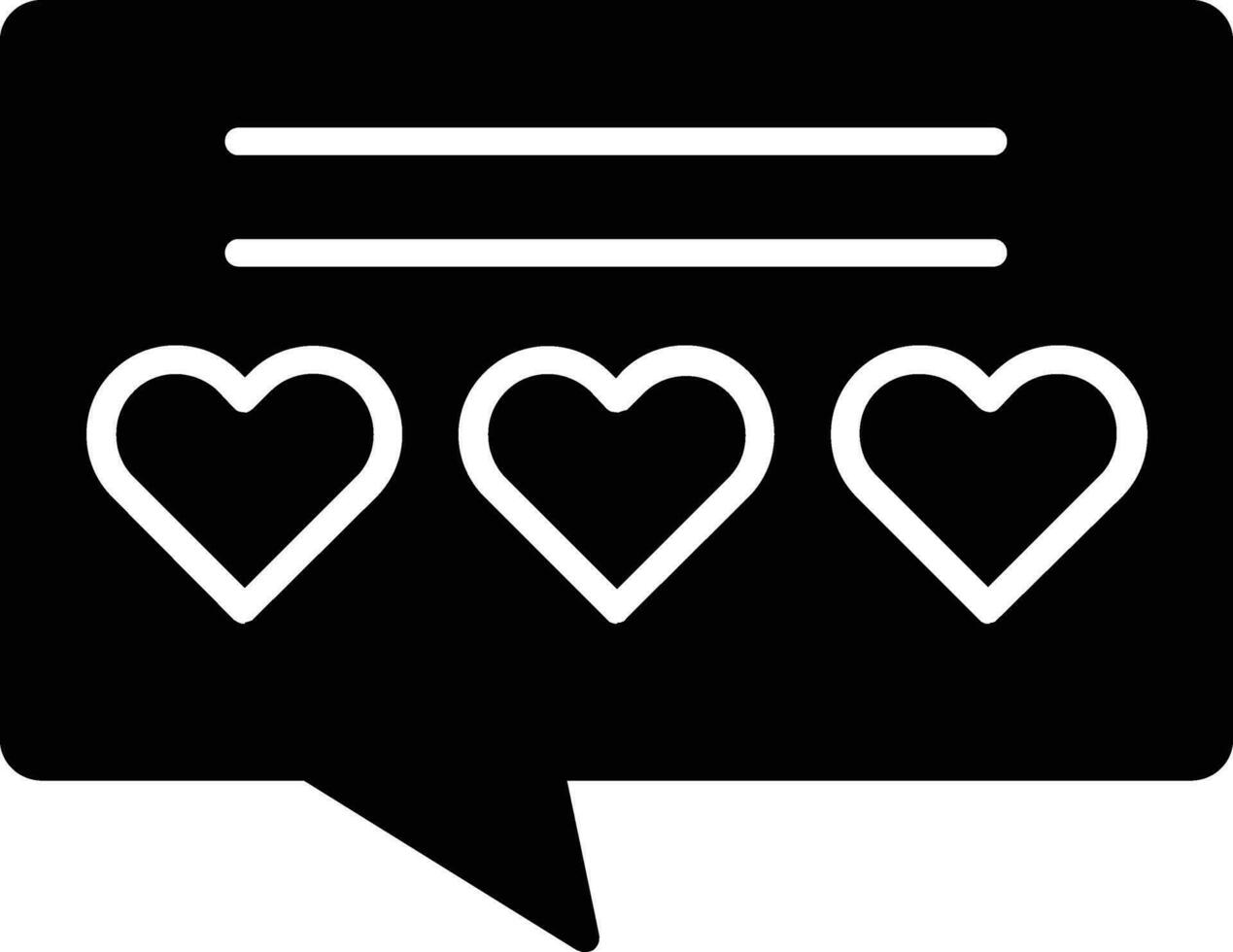 Comment Glyph Icon vector