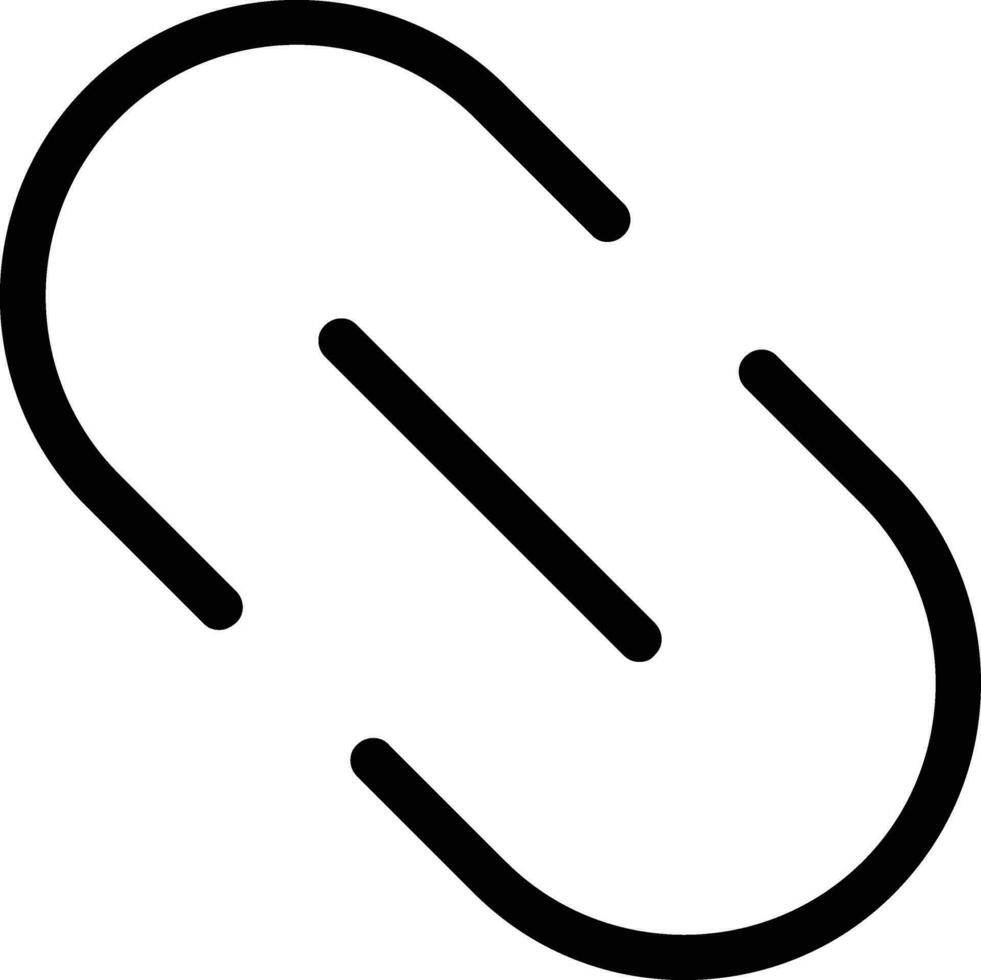 Link Glyph Icon vector