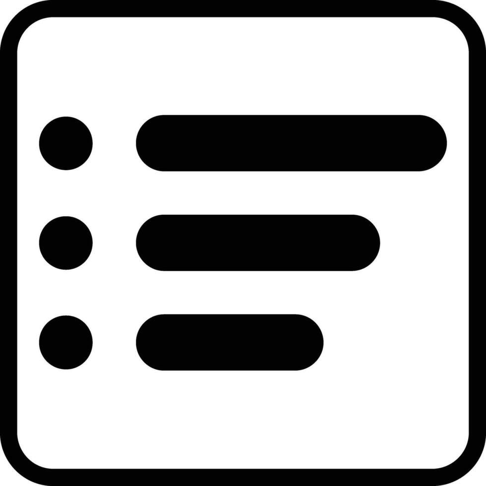 Menu Glyph Icon vector
