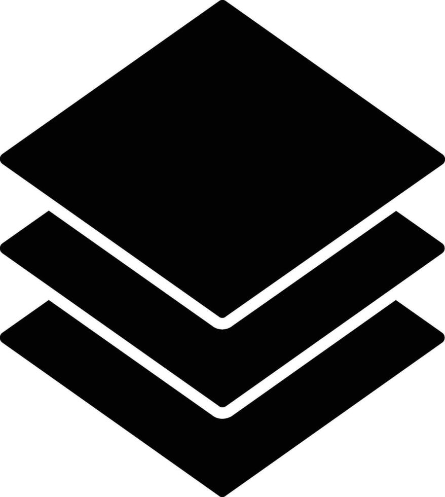 Layer Glyph Icon vector