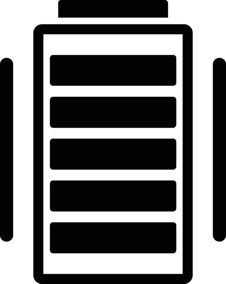 Full Battery Glyph Icon vector