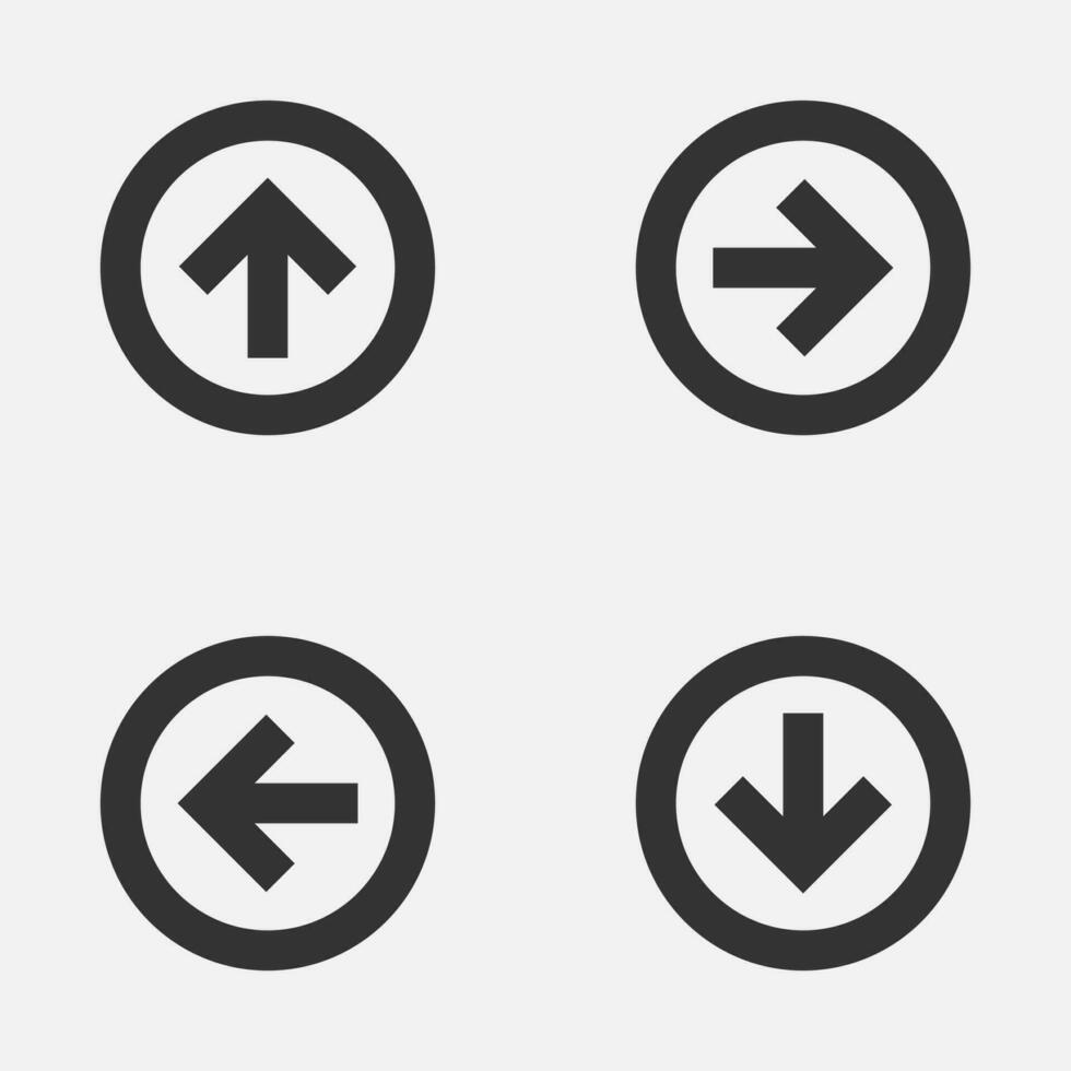 Alt circle down up left right arrow icon vector