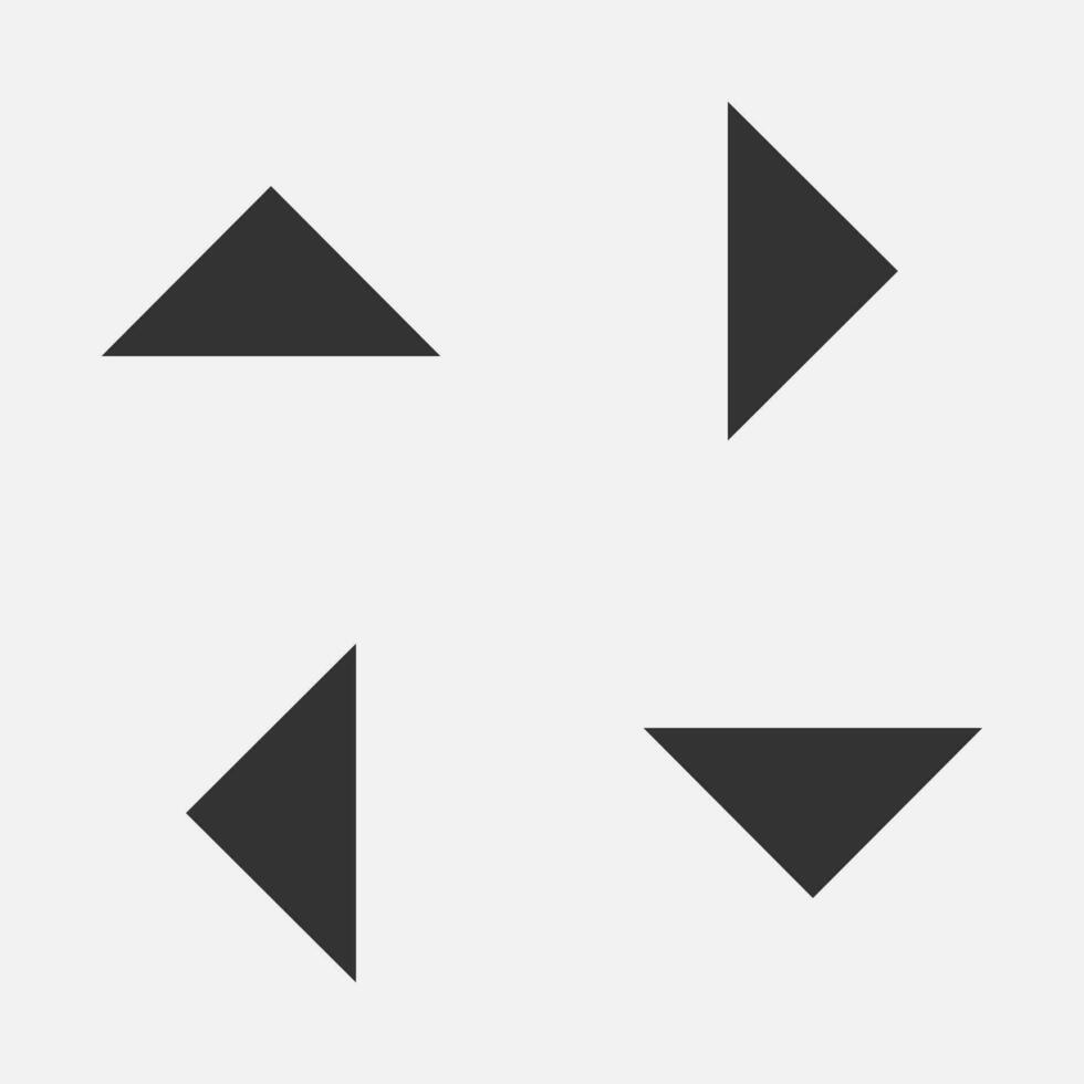 Arrow drop down up next previous icon caret triangle button vector