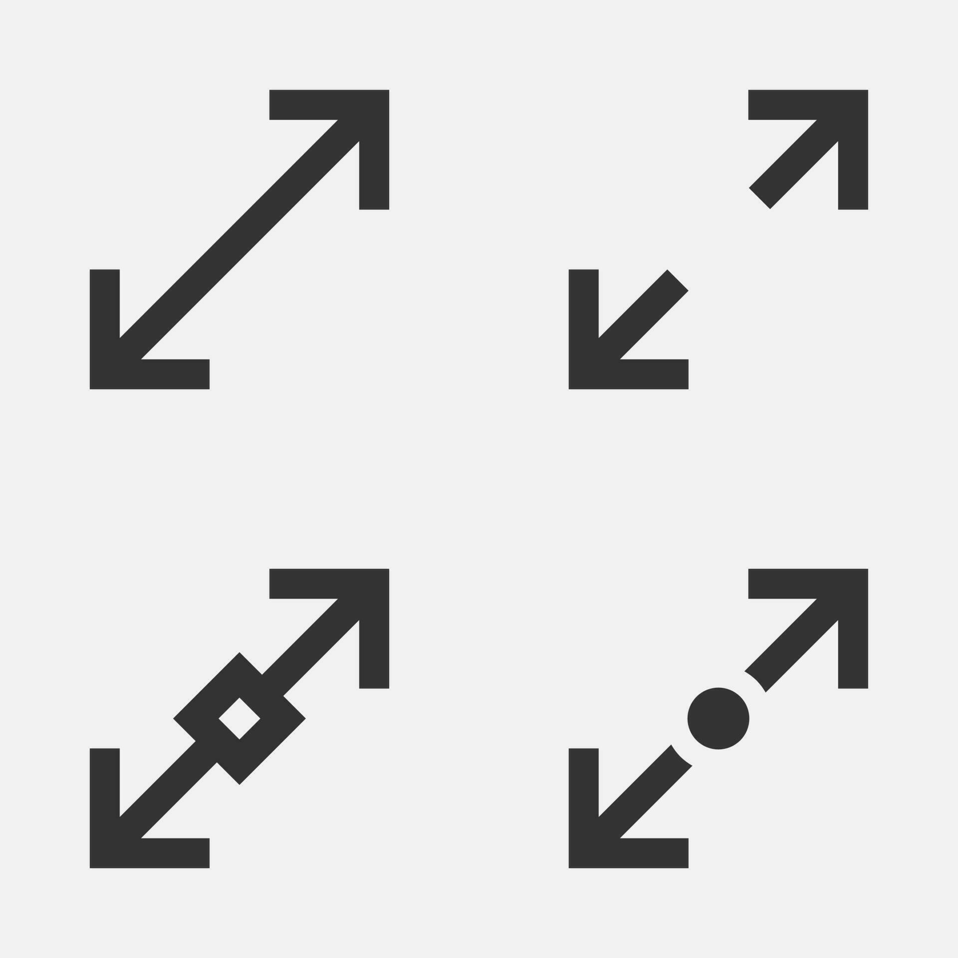 Arrow resize diagonal icon scale button. 28189967 Vector Art at Vecteezy